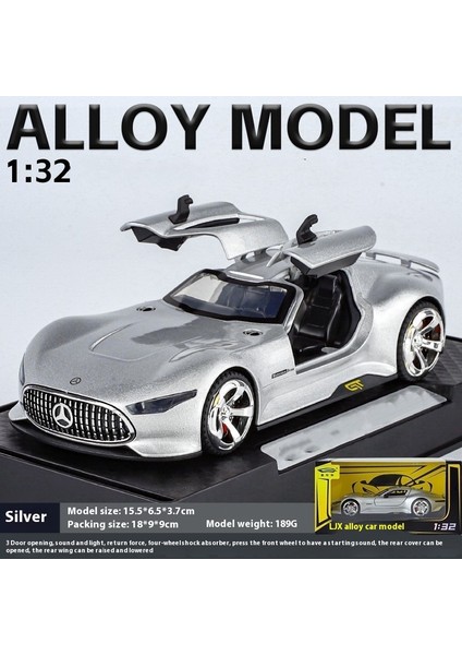 1:32 16CM Alaşım Araba Modeli Simülasyon Spor Araba Ses ve Işık Bumerang Oyuncak Araba Modeli Süsler (Yurt Dışından)