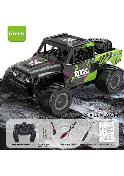Açık Off-Road Tırmanma Uzaktan Kumandalı Araba 4WD Çok Arazi Off-Road Çocuk Oyuncak Uzaktan Kumandalı Araba (Yurt Dışından)