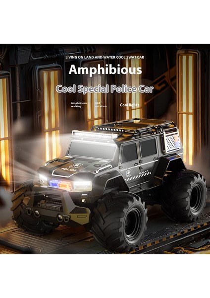 Sınır Ötesi Uzaktan Kumandalı Dublör Araba Tırmanma 4WD Arazi Aracı Plaj Oyuncakları Koca Ayak Kara ve Su Aracı (Yurt Dışından)