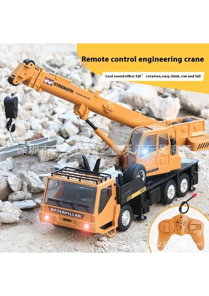 Uzaktan Kumandalı Vinç Ekskavatör Mühendislik Araba Direksiyon Damperli Vinç Modeli Çocuk Oyuncakları (Yurt Dışından)