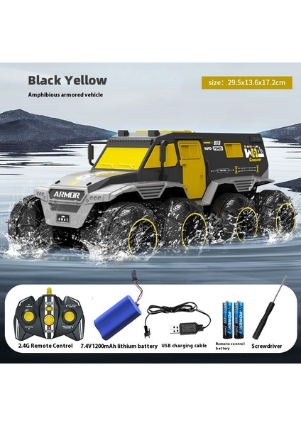 Sınır Ötesi Uzaktan Kumandalı Dublör Araba Tırmanma 4WD Arazi Aracı Plaj Oyuncakları Koca Ayak Kara ve Su Aracı (Yurt Dışından)