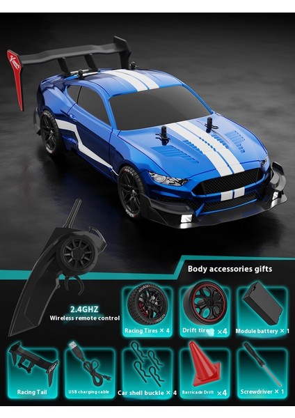 Rc Araba Rc Profesyonel Yarış 2.4g Çok Oyunculu Yarış Yüksek Hızlı Sürüklenme Uzaktan Kumanda Spor Araba Araba Modeli (Yurt Dışından)