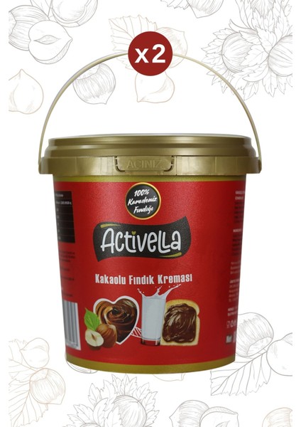 Kakaolu Fındık Kreması 800GR X2