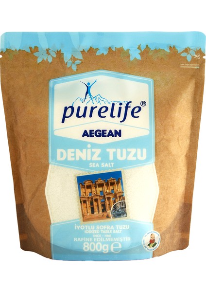 Deniz Tuzu İyotlu İnce 800g | Rafine Edilmemiş Doğal Tuz | Doğal & Mineralli