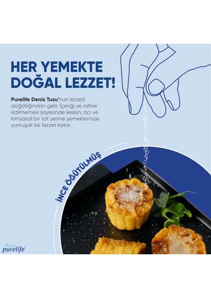 Deniz Tuzu İyotlu İnce 800g | Rafine Edilmemiş Doğal Tuz | Doğal & Mineralli fırsatları
