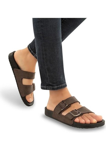 Nova 31410-165 Anatomik Taban Erkek Terlik Kahve 40-45