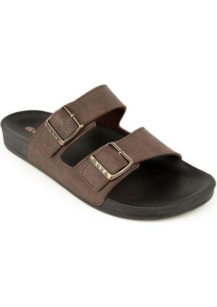 Nova 31410-165 Anatomik Taban Erkek Terlik Kahve 40-45