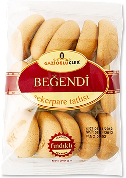 Gazioğlu Üçler Beğendi Fındıklı Şekerpare 240 gr x 3 Adet