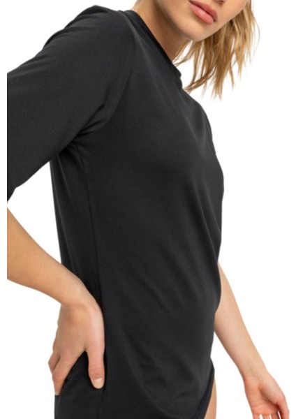 Happy Waves Ss Surf Tee Kadın Lycra