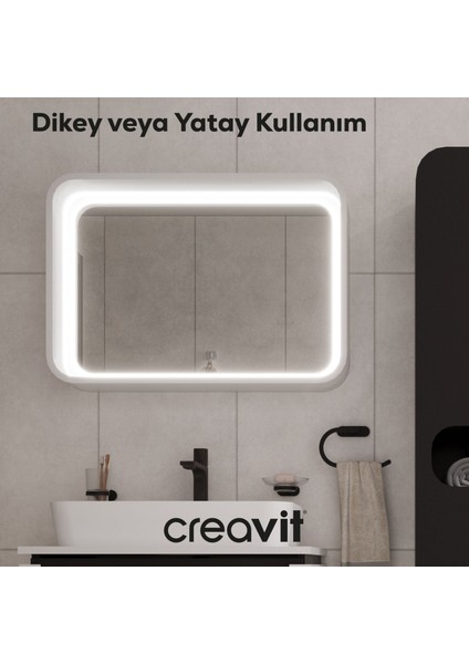 Pion Plus Ayna 60 cm Beyaz