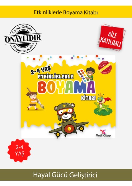 2-4 Yaş Etkinliklerle Boyama Kitabı 2 - Feyyaz Ulaş