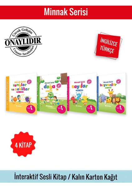 Minnak Serisi Renkler ve Şekiller - Sayılar - Doğa - Hayvanlar - Feyyaz Ulaş