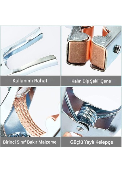 300 Amper Elektrod Kaynak Bakır Destekli Kaynakçı Pense Kaynak Şase Pensesi 1 Adet Tek fiyatları