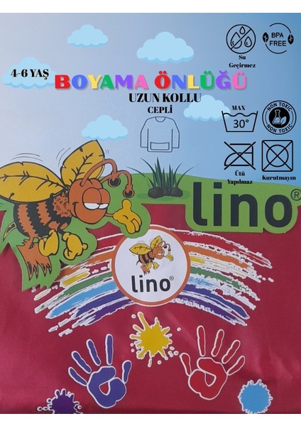 Boyama Önlüğü 4-6 Yaş Su Geçirmez Resim Önlüğü