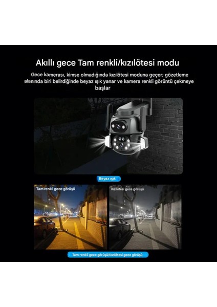 Mpıa Hına 6mp Akıllı Wifi Güvenlik Kamerası Hareketli Kablosuz Gece Görüşü Kişi Takibi Türkçe Sesli Görüşme
