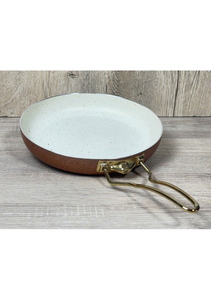Morelli Türkan Plus 26 cm Granit Tava Çömlek Kırmızı