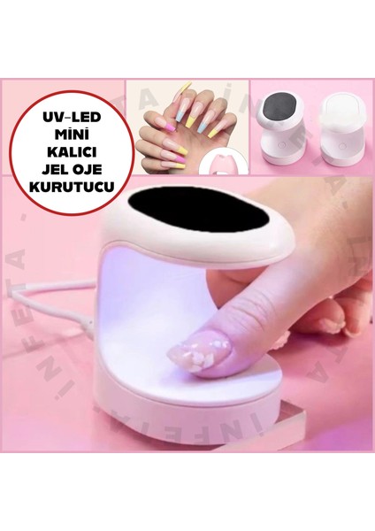 Uv-Led Mini Taşınabilir Kalıcı Oje-Jel Tırnak Kurutucu -Çantada Taşınabilir Oje Kurutucu