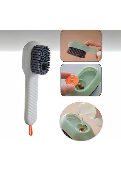 Deterjan Hazneli Çok Amaçlı Pratik Fırça Bulaşık, Banyo ,ayakkabı Temizleme Yıkama Fırçası 1 Adet fırsatları