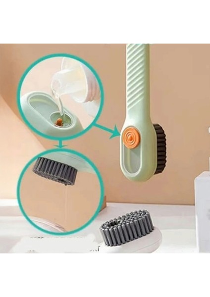 Deterjan Hazneli Çok Amaçlı Pratik Fırça Bulaşık, Banyo ,ayakkabı Temizleme Yıkama Fırçası 1 Adet indirimleri