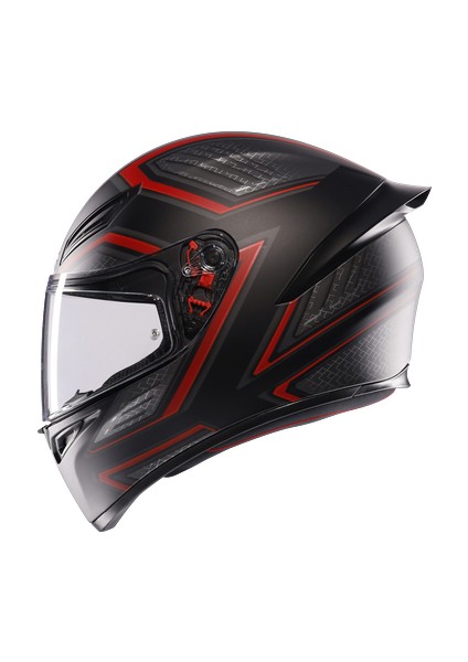Kask/k1 S E2206 Slıng Matt Black/red