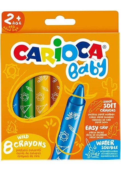 Carioca Jumbo Bebek Yumuşak Pastel Boya 8'li