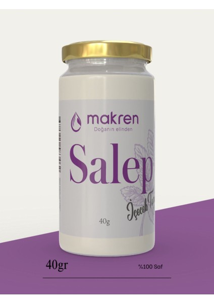 Saf Sahlep 40 gr - Doğal ve Lezzetli Sahlep