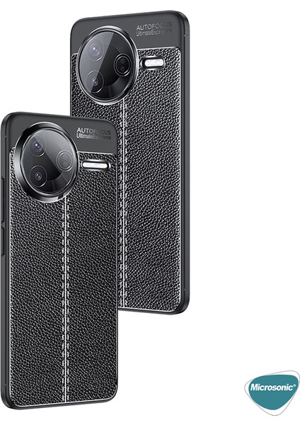 Xiaomi Poco F7 Pro Kılıf Deri Dokulu Silikon Siyah fiyatları