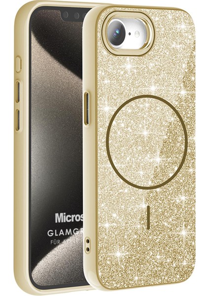 Apple iPhone 16E Kılıf Glamgrip Luxe Gold