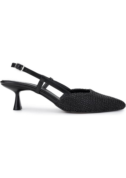 Kadın Siyah Topuklu Ayakkabı 889 905 Bn Ayk Y25 Sıyah Hsr