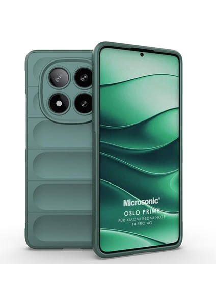 Xiaomi Redmi Note 14 Pro 4g Kılıf Oslo Prime Yeşil