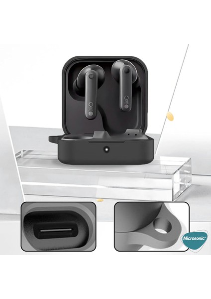 Nothing Cmf Buds Pro 2 Kılıf Askılı Mat Silikon Lacivert modelleri