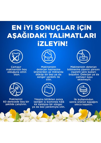 Çamaşır Mak.Temizleyicisi Limon 2X500ML indirimleri