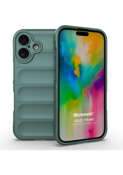 Apple iPhone 16 Kılıf Oslo Prime Yeşil
