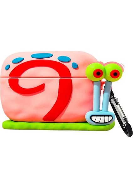 Airpods 4.nesil / Anc Kılıf Cartoon Figürlü Silikon Crtn-Fgr-Gry-The-Snl