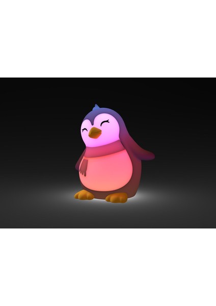 Silikon Şarjlı Gece Lambası Penguen