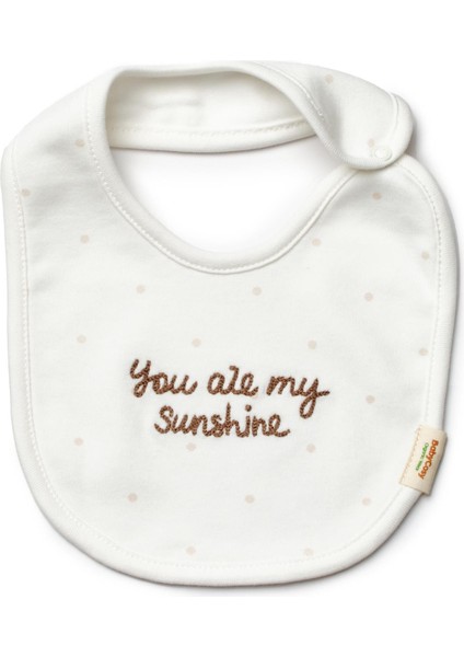 Unisex Bebek %100 Pamuk 5'li Bej “you Are My Sunshine” Hastane Çıkışı Seti - Ayıcık Baskılı