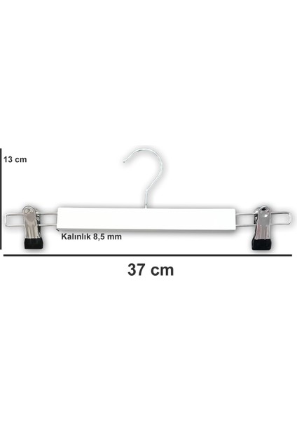 8 Adet Mandallı Etek Pantolon Askısı 37 cm