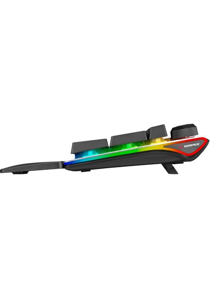KB-R92 Thunder Red Switch Rgb Ledli Bilek Destekli Mekanik Oyuncu Gaming Klavye