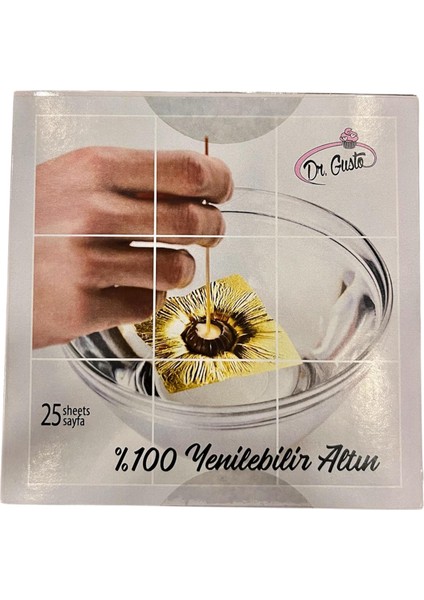 %100 Yenilebilir Altın Varak 25 yaprak