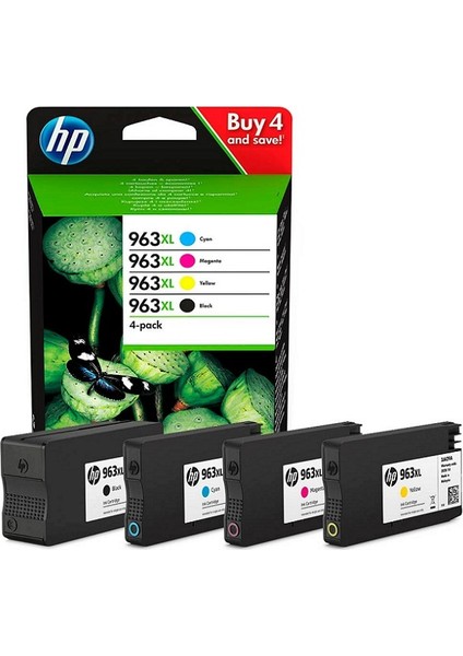 963XL Mürekkep Kartuş Seti Siyah.mavi.sarı.kırmızı