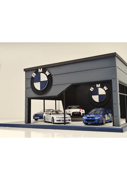Bmw Diecast Showroom Garaj Diorama 1:64 Ölçek modelleri