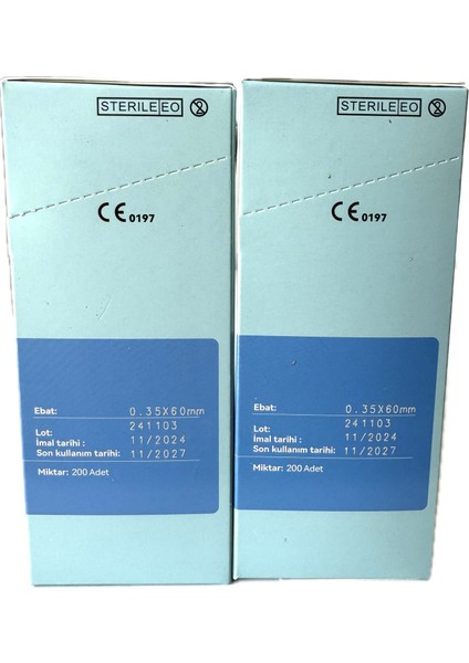 Akupunktur Iğnesi Kuru Iğne 0.35X60MM 200 lük paket 2 Kutu 400 Adet fiyatları