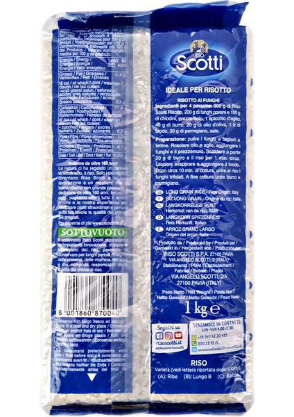 Scottı Rısotto Pirinci 1 kg fiyatları
