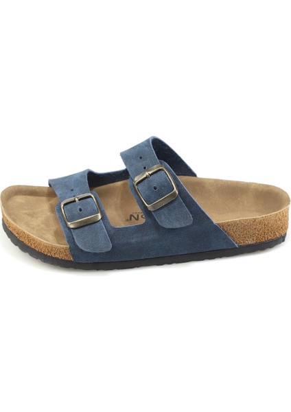 Angel Unisex Ortopedik Tabanlı Terlik Çift Bantlı Tokalı Günlük Rahat Ev & Dışarı Terliği
