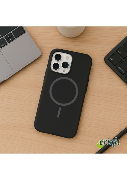 iPhone 13 Pro Uyumlu Magsafe Destekli Lansman Silikon Kılıf – Mat, Şık ve Dayanıklı koruma