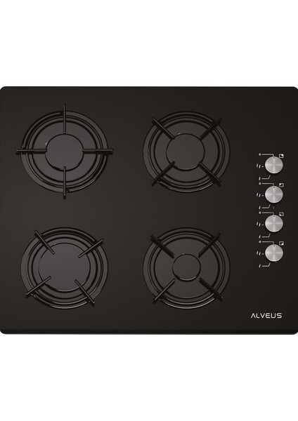 Gls 640 Siyah Ankastre Cam Ocak
