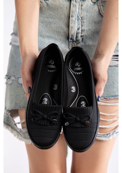 Kadın Günlük Babet Delikli Fiyonklu Tasarım Düz Tabanlı Rahat Ayakkabı modelleri