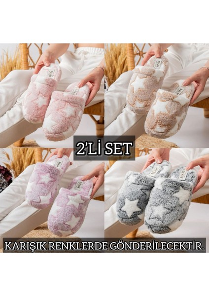 2' Li Paket Önü Kapalı Terlik Ev Terliği Çeyiz Bohça Seti