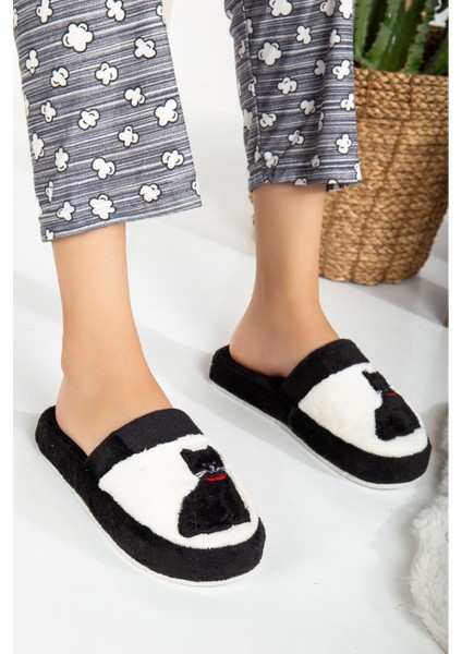 3' Lü Kadın Kedi Pati Baskılı Kışlık Ev Terliği indirimleri