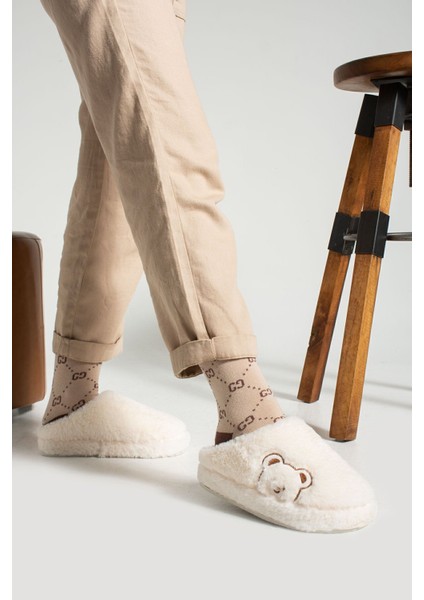 Kadın Ev Terliği Peluş Terlik Çeyiz ve Bohça Terliği Ses Yapmaz Kalın Taban fırsatları